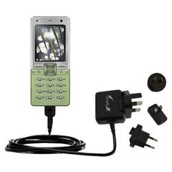 Gomadic International Wall / AC Charger for the Sony Ericsson T650i - Brand w/ TipExchange Technolog