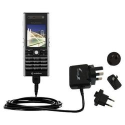 Gomadic International Wall / AC Charger for the Sony Ericsson V600i - Brand w/ TipExchange Technolog