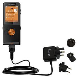 Gomadic International Wall / AC Charger for the Sony Ericsson W350i - Brand w/ TipExchange Technolog