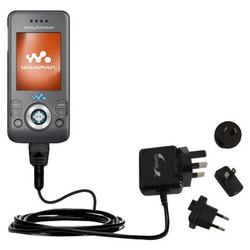 Gomadic International Wall / AC Charger for the Sony Ericsson W580c - Brand w/ TipExchange Technolog