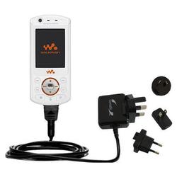 Gomadic International Wall / AC Charger for the Sony Ericsson W900i - Brand w/ TipExchange Technolog