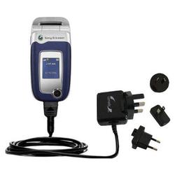 Gomadic International Wall / AC Charger for the Sony Ericsson Z525a - Brand w/ TipExchange Technolog