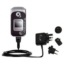 Gomadic International Wall / AC Charger for the Sony Ericsson Z530i - Brand w/ TipExchange Technolog