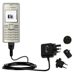 Gomadic International Wall / AC Charger for the Sony Ericsson k200c - Brand w/ TipExchange Technolog