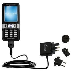 Gomadic International Wall / AC Charger for the Sony Ericsson k550i - Brand w/ TipExchange Technolog