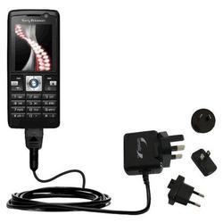 Gomadic International Wall / AC Charger for the Sony Ericsson k610m - Brand w/ TipExchange Technolog