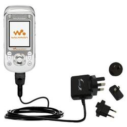 Gomadic International Wall / AC Charger for the Sony Ericsson w550c - Brand w/ TipExchange Technolog