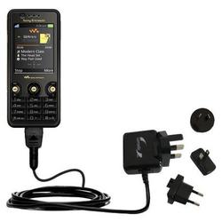 Gomadic International Wall / AC Charger for the Sony Ericsson w660i - Brand w/ TipExchange Technolog