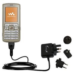 Gomadic International Wall / AC Charger for the Sony Ericsson w700c - Brand w/ TipExchange Technolog