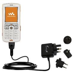 Gomadic International Wall / AC Charger for the Sony Ericsson w800c - Brand w/ TipExchange Technolog