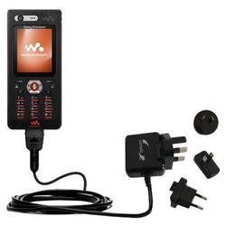 Gomadic International Wall / AC Charger for the Sony Ericsson w880i - Brand w/ TipExchange Technolog
