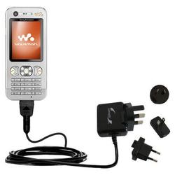 Gomadic International Wall / AC Charger for the Sony Ericsson w890c - Brand w/ TipExchange Technolog