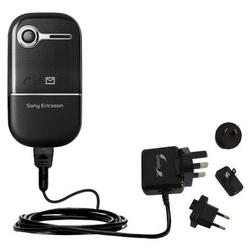 Gomadic International Wall / AC Charger for the Sony Ericsson z250a - Brand w/ TipExchange Technolog