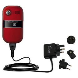 Gomadic International Wall / AC Charger for the Sony Ericsson z320a - Brand w/ TipExchange Technolog