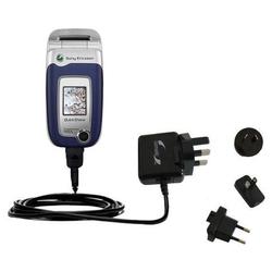 Gomadic International Wall / AC Charger for the Sony Ericsson z520c - Brand w/ TipExchange Technolog