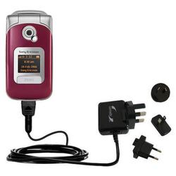 Gomadic International Wall / AC Charger for the Sony Ericsson z530c - Brand w/ TipExchange Technolog