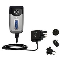 Gomadic International Wall / AC Charger for the Sony Ericsson z550c - Brand w/ TipExchange Technolog