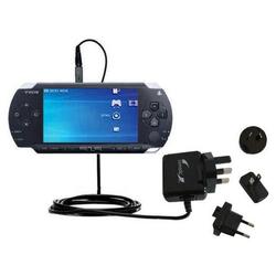 Gomadic International Wall / AC Charger for the Sony PSP - Brand w/ TipExchange Technology