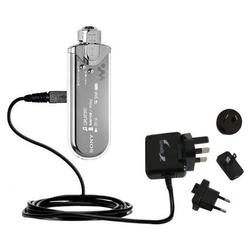 Gomadic International Wall / AC Charger for the Sony Walkman NW-E507 - Brand w/ TipExchange Technolo