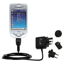 Gomadic International Wall / AC Charger for the T-Mobile MDA II - Brand w/ TipExchange Technology