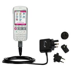 Gomadic International Wall / AC Charger for the T-Mobile SDA Music - Brand w/ TipExchange Technology