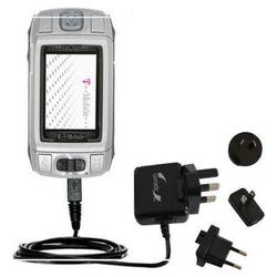 Gomadic International Wall / AC Charger for the T-Mobile Sidekick - Brand w/ TipExchange Technology