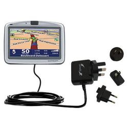 Gomadic International Wall / AC Charger for the TomTom Go 510 - Brand w/ TipExchange Technology