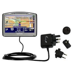 Gomadic International Wall / AC Charger for the TomTom Go 720 - Brand w/ TipExchange Technology