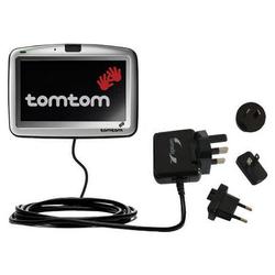 Gomadic International Wall / AC Charger for the TomTom Go - Brand w/ TipExchange Technology