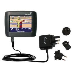 Gomadic International Wall / AC Charger for the TomTom One - Brand w/ TipExchange Technology