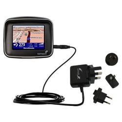 Gomadic International Wall / AC Charger for the TomTom Rider - Brand w/ TipExchange Technology