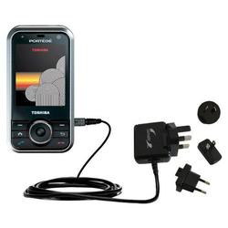 Gomadic International Wall / AC Charger for the Toshiba G500 - Brand w/ TipExchange Technology