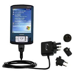 Gomadic International Wall / AC Charger for the Toshiba e400 - Brand w/ TipExchange Technology
