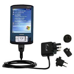 Gomadic International Wall / AC Charger for the Toshiba e800 - Brand w/ TipExchange Technology