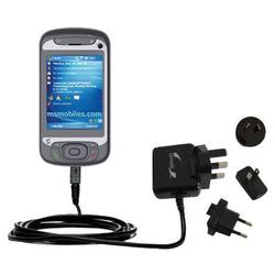 Gomadic International Wall / AC Charger for the i-Mate JasJam - Brand w/ TipExchange Technology