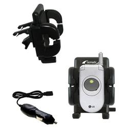 Gomadic LG C1300i Auto Vent Holder with Car Charger - Uses TipExchange