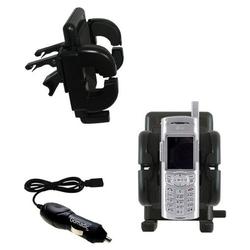 Gomadic LG LX5500 Auto Vent Holder with Car Charger - Uses TipExchange