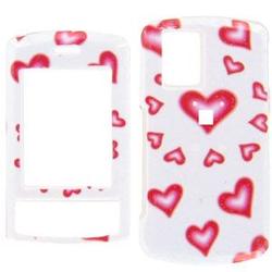 Wireless Emporium, Inc. LG Shine CU720 Glitter Hearts Snap-On Protector Case Faceplate