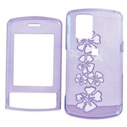 Wireless Emporium, Inc. LG Shine CU720 Purple Hawaii Snap-On Protector Case Faceplate