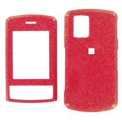 Wireless Emporium, Inc. LG Shine CU720 Red Glitter Snap-On Protector Case Faceplate