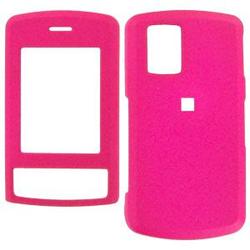Wireless Emporium, Inc. LG Shine CU720 Rubberized Protector Case w/Clip (Hot Pink)