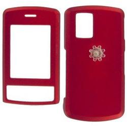 Wireless Emporium, Inc. LG Shine CU720 Rubberized Protector Case w/Clip (Red)