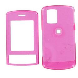 Wireless Emporium, Inc. LG Shine CU720 Trans. Hot Pink Snap-On Protector Case Faceplate
