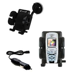Gomadic LG VX5300 Auto Windshield Holder with Car Charger - Uses TipExchange