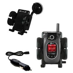 Gomadic LG VX8300 Auto Windshield Holder with Car Charger - Uses TipExchange