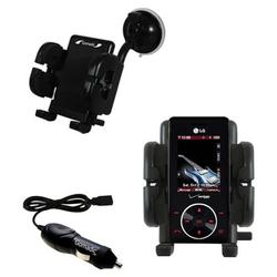 Gomadic LG VX8500 Auto Windshield Holder with Car Charger - Uses TipExchange