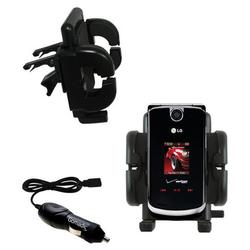 Gomadic LG VX8600 Auto Vent Holder with Car Charger - Uses TipExchange