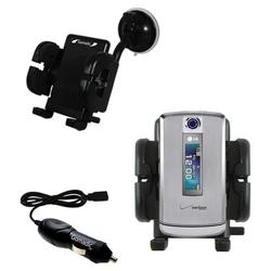 Gomadic LG VX8700 Auto Windshield Holder with Car Charger - Uses TipExchange