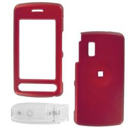 Wireless Emporium, Inc. LG Vu/CU920/CU915 Snap-On Rubberized Protector Case w/Clip (Red)