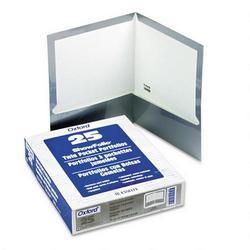 Esselte Pendaflex Corp. Laminated Two Pocket Portfolios, 100 Sheet Capacity, Gray, 25/Box